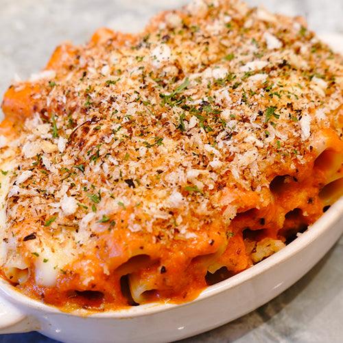 Baked Three Cheese and Tomato