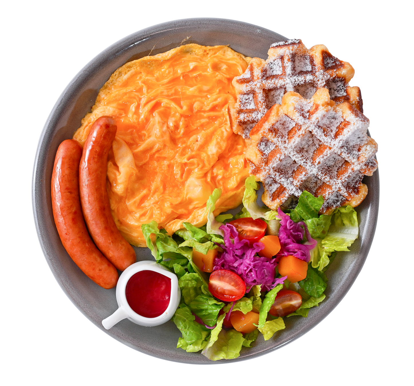 Waffle & Arabiki Sausage