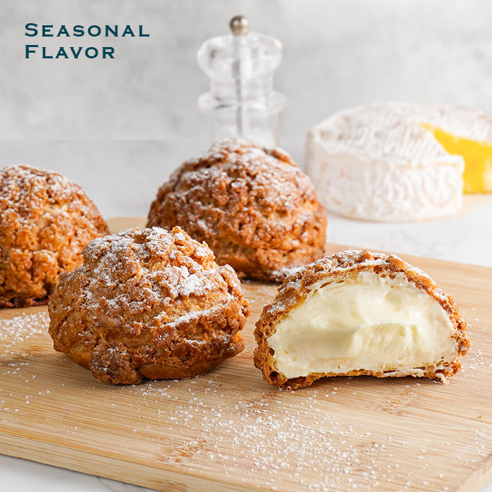 Salt and Camembert Cheese Puff