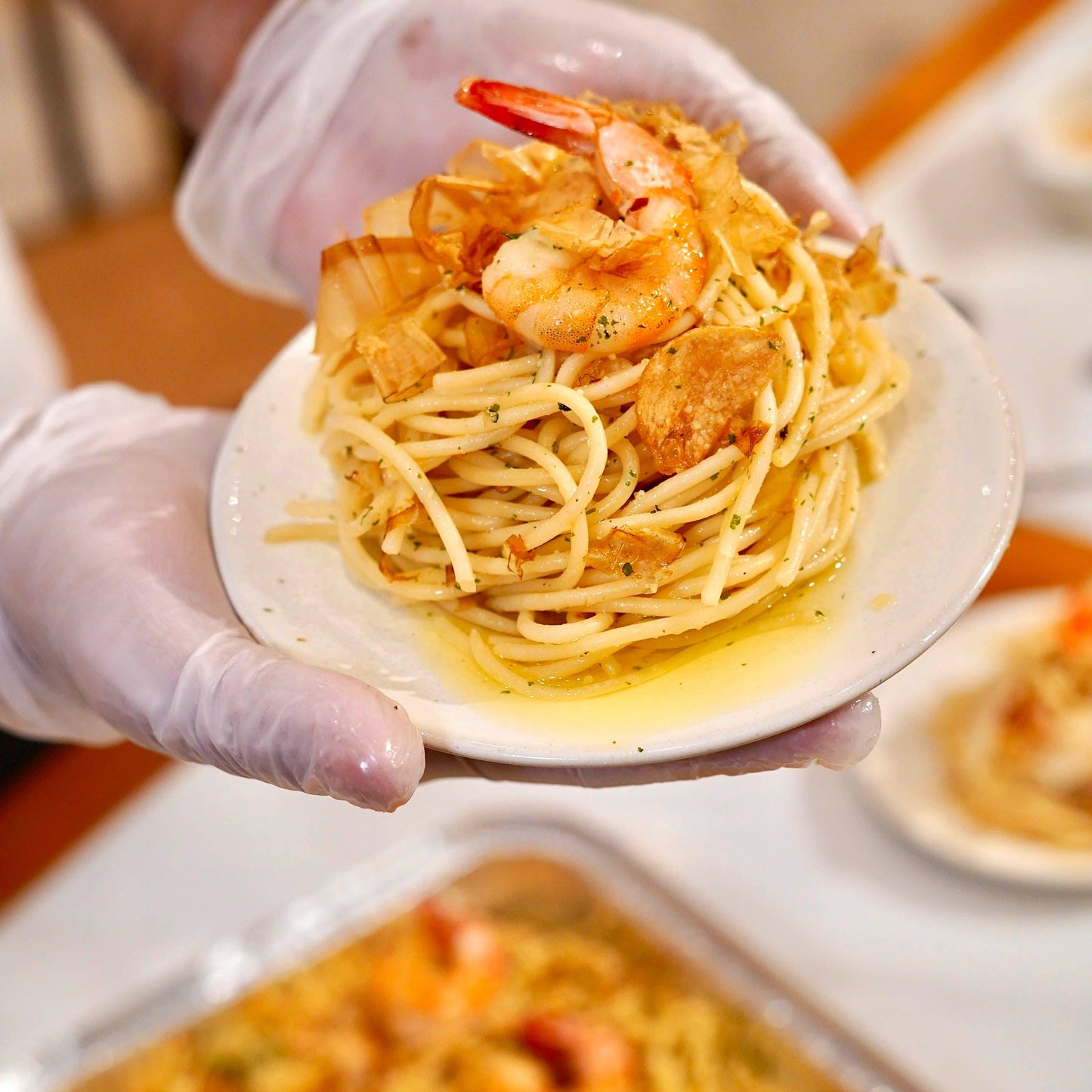 Ebi Aglio Olio Platter